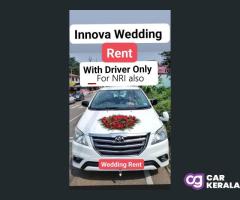 For rent: Wedding Rent innova car with Driver